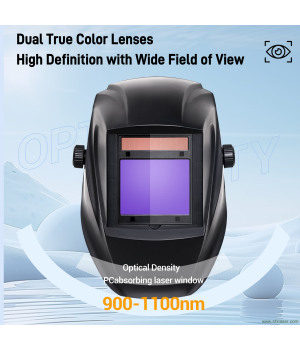 OD8+ 900-1100nm Laser Protection Helmet for Laser Cleaning Machine Laser Welding Machine Laser Welding Helmet